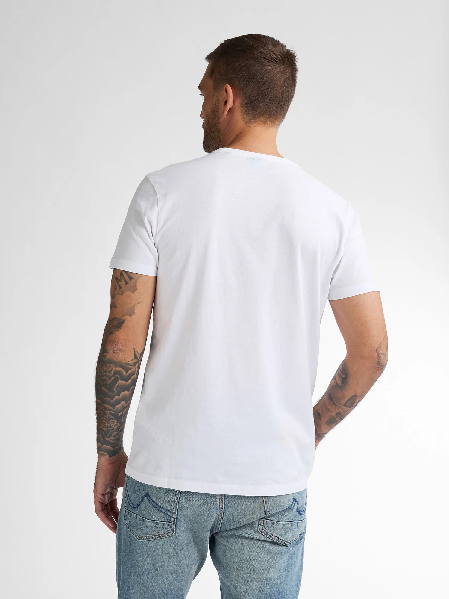 Camiseta con logo Windward WHITE