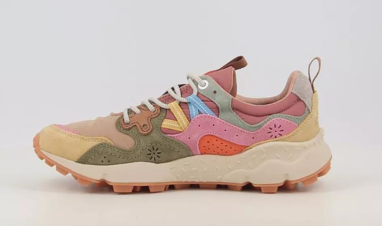 Deportiva Mujer Flower Mountain Yamano 3 MILITARY-PINK