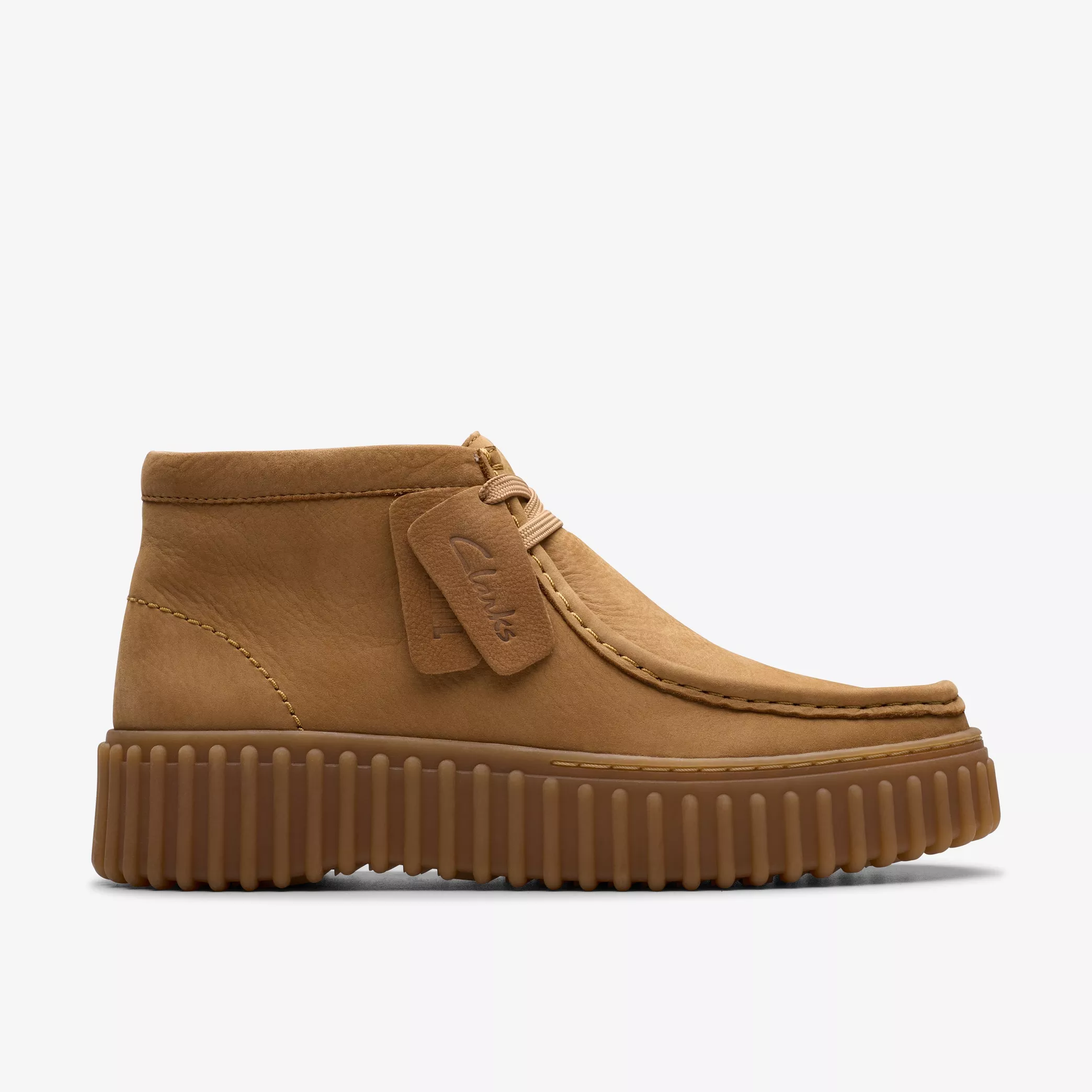 Clarks Torhill Moss Nobuck Marrón Tostado Claro