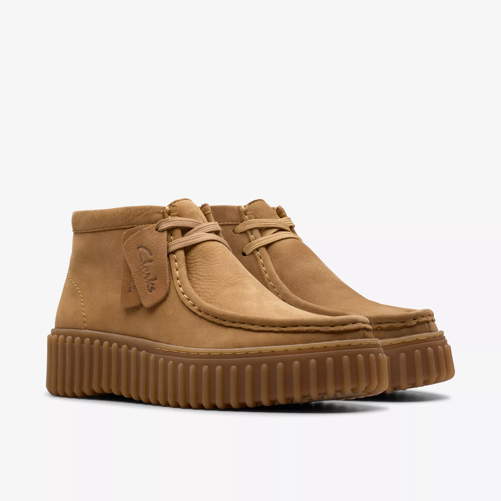 Clarks Torhill Moss Nobuck Marrón Tostado Claro