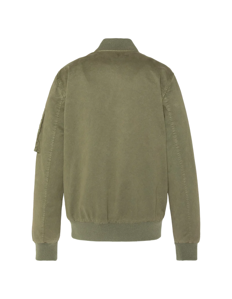 Chaqueta bomber SCHOTT MA-1 color caqui, algodón lavado