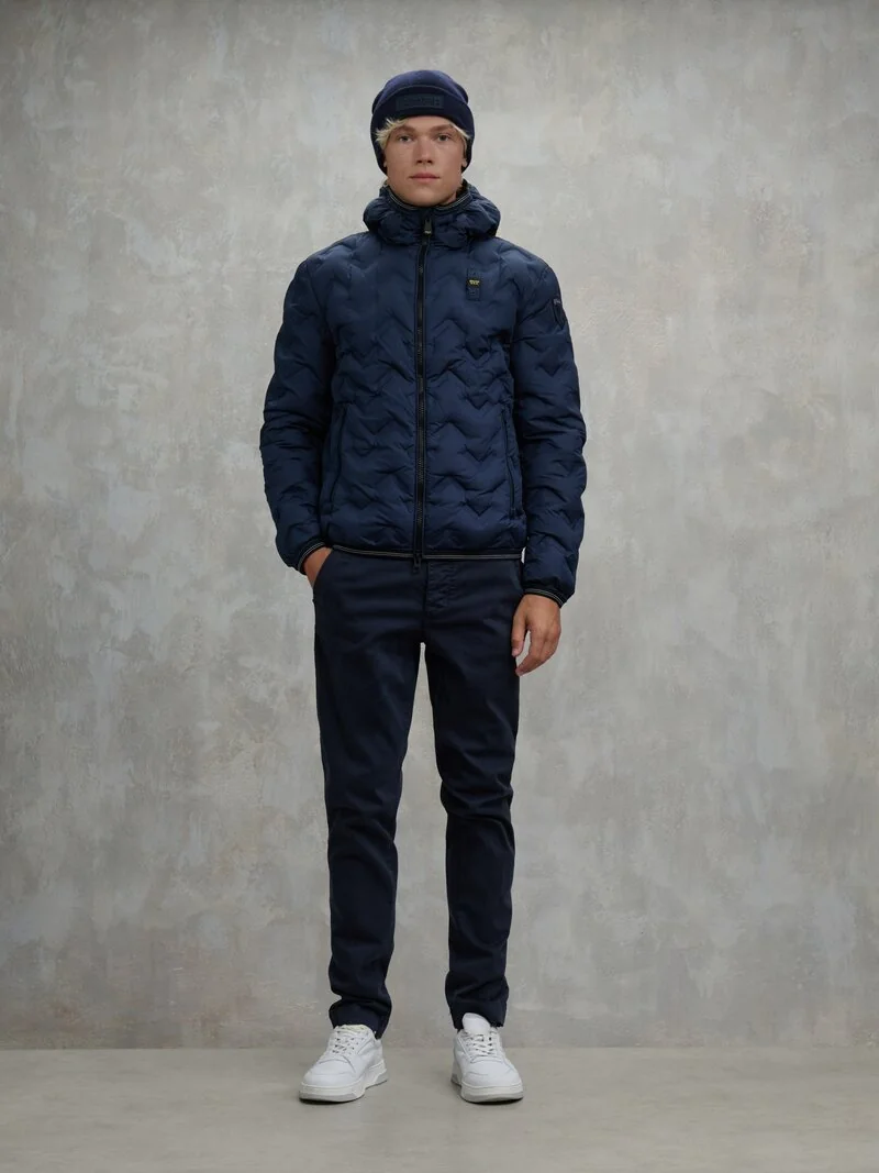 CHAQUETA BLAUER DE PLUMÓN ANGULAR PIERY MARINO