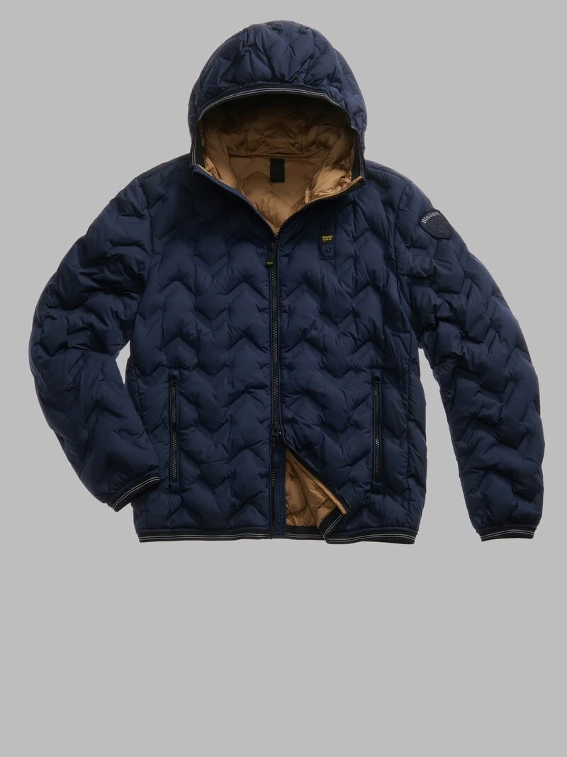 CHAQUETA BLAUER DE PLUMÓN ANGULAR PIERY MARINO