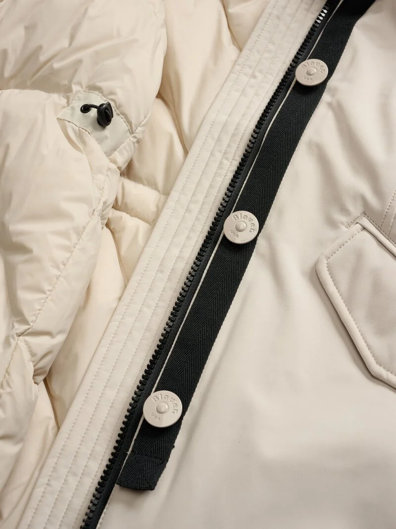 PARKA BLAUER ACOLCHADA IRMA MARFIL