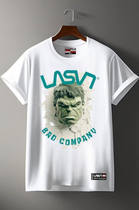 CAMISETA LASAL BAD HULK BLANCO