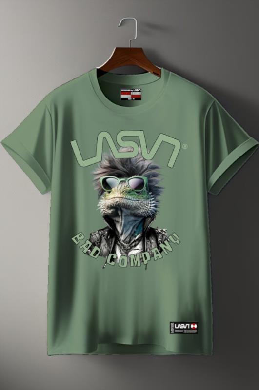 Camiseta de hombre LaSaL BAD KA kaki