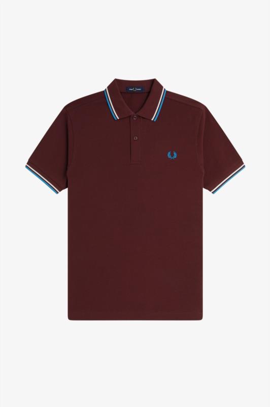POLO FRED PERRY BURDEOS