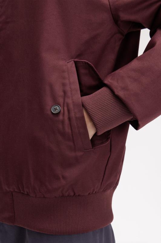 Chaqueta Harrington FRED PERRY BURDEOS