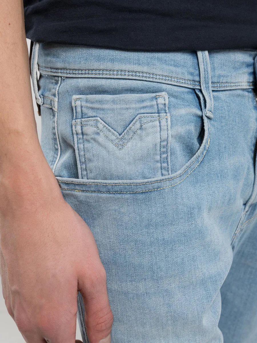 VAQUEROS REPLAY  SLIM FIT ANBASS  LIGHT BLUE