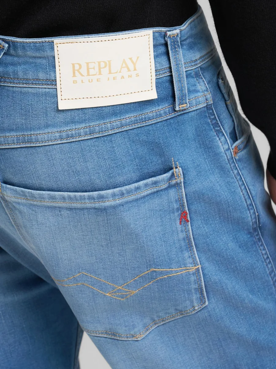 VAQUEROS REPLAY SLIM FIT ANBASS MEDIUM BLUE