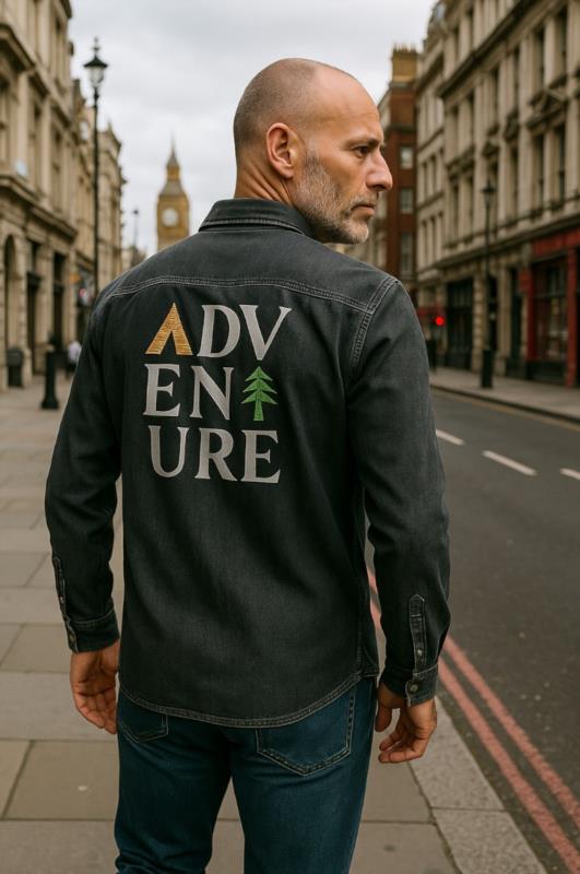 Sobrecamisa de hombre Lasal ADVENTURE negro