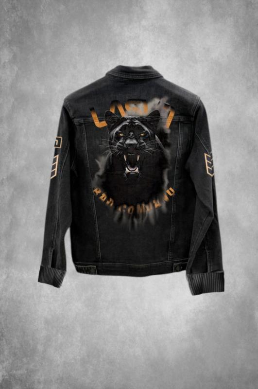 Cazadora vaquera de hombre Lasal PANTHER negro