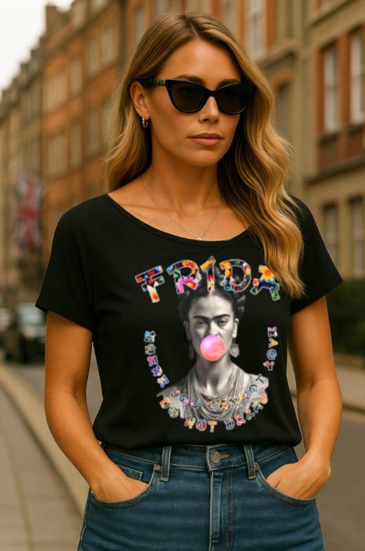 Camiseta de mujer LaSaL FRY negro