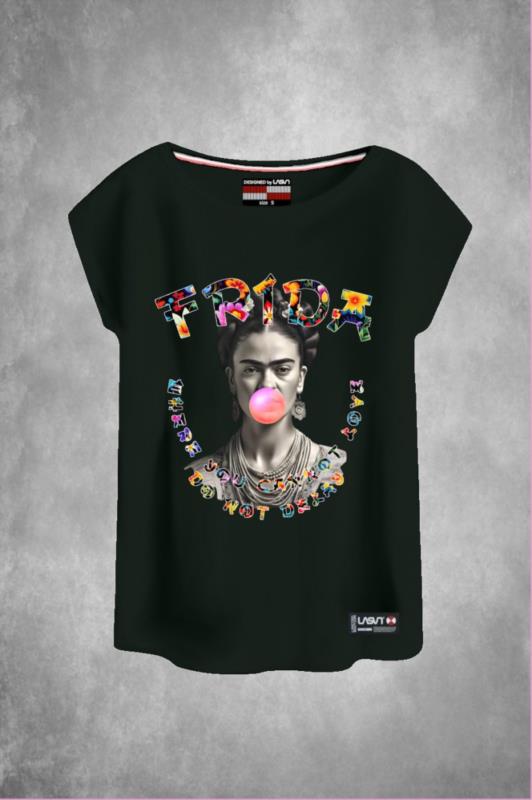 Camiseta de mujer LaSaL FRY negro