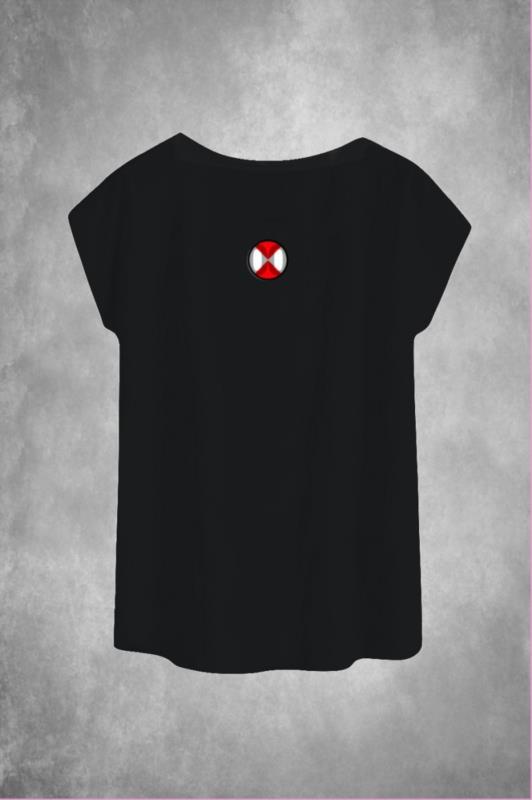 Camiseta de mujer LaSaL FRY negro