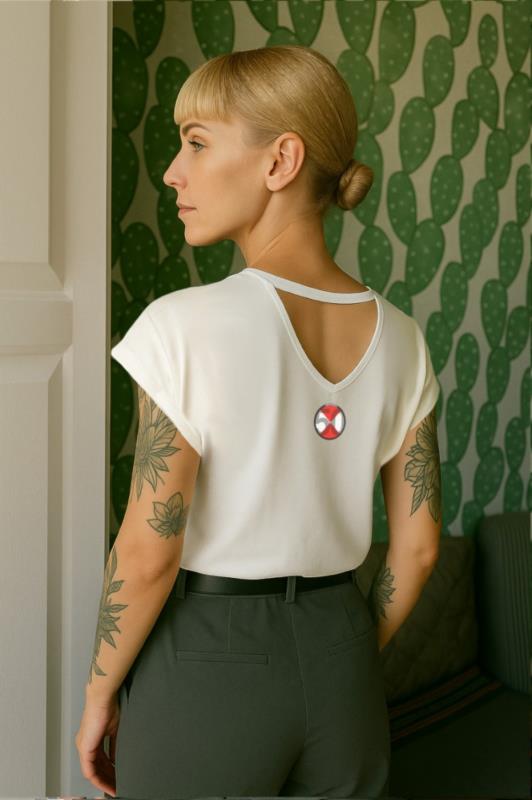 Camiseta de mujer LaSaL CAT blanco