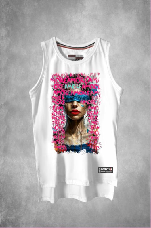 Camiseta de mujer LaSaL AMORE blanco