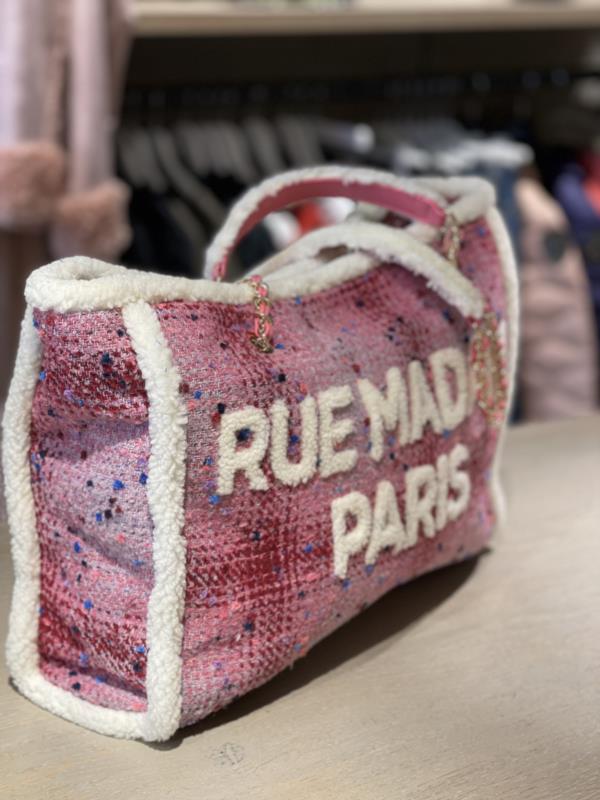 BOLSO RUE MADAM THE CORE T TWEED PINK