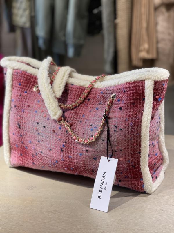 BOLSO RUE MADAM THE CORE T TWEED PINK