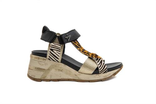 SANDALIA PARA MUJER CETTI C-1317 ZEBRA LEO MULTICOLOR