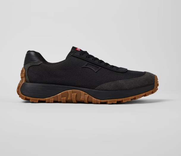 Sneakers  CAMPER DRIFT TRAIL BLACK de tejido y nobuk para hombre