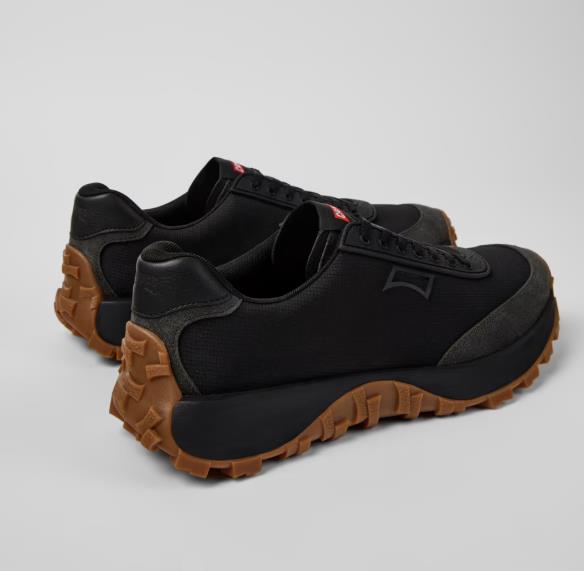 Sneakers  CAMPER DRIFT TRAIL BLACK de tejido y nobuk para hombre