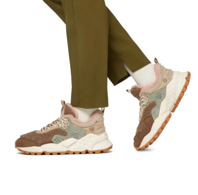 DEPORTIVA PARA MUJER FLOWER MOUNTAIN KOTETSU BEIGE-PINK