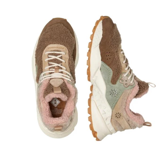 DEPORTIVA PARA MUJER FLOWER MOUNTAIN KOTETSU BEIGE-PINK