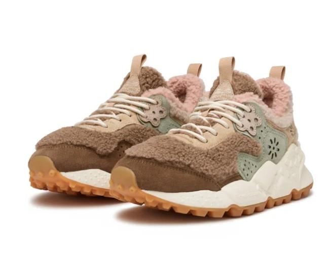 DEPORTIVA PARA MUJER FLOWER MOUNTAIN KOTETSU BEIGE-PINK