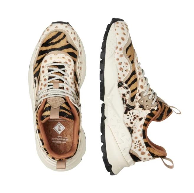 DEPORTIVA PARA MUJER FLOWER MOUNTAIN KOTETSU WOMAN PRINT BEIGE-BROWN