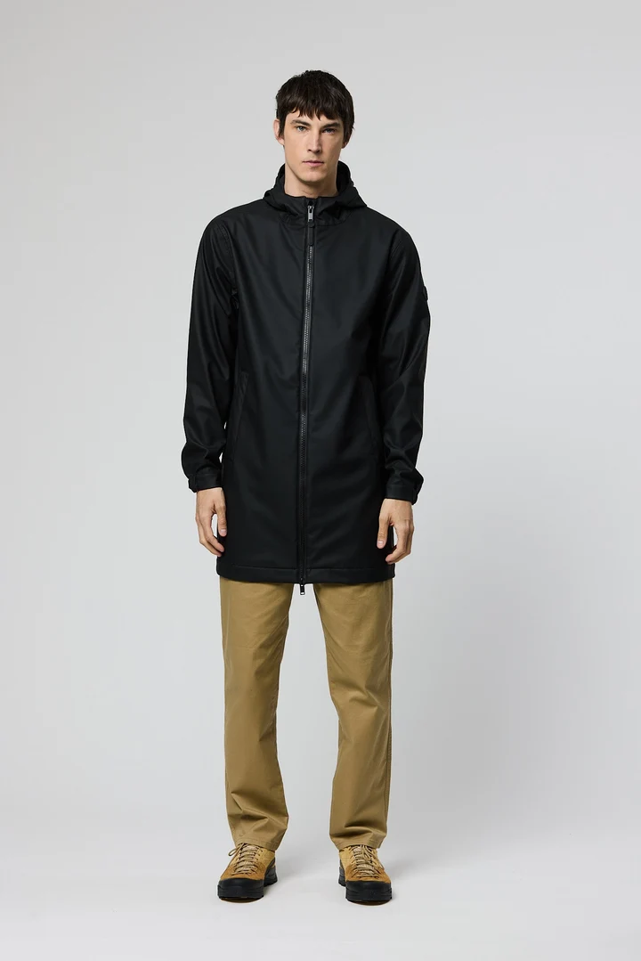   Abrigo  TANTÄ Impermeable de Poliuretano SHIMO BLACK