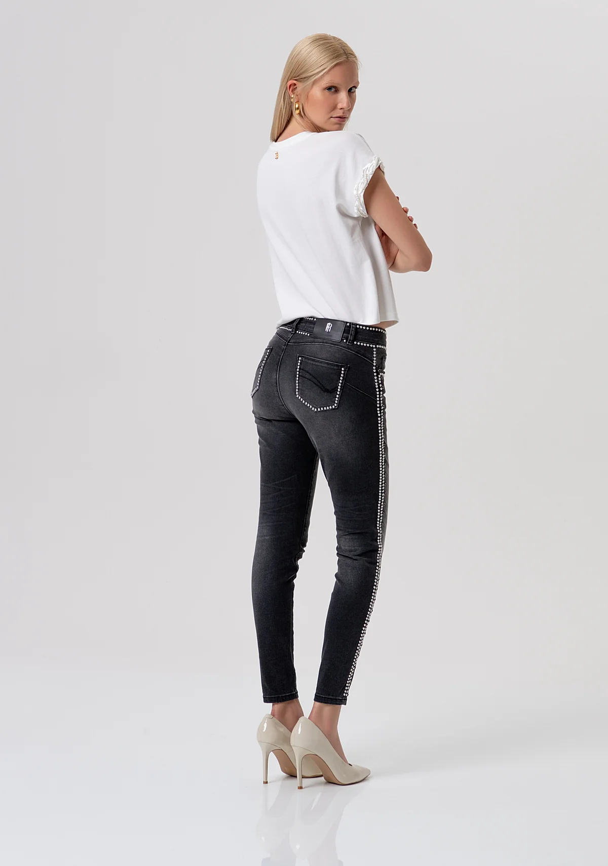 DENIM BELLA PANT VINTAGEBLACK