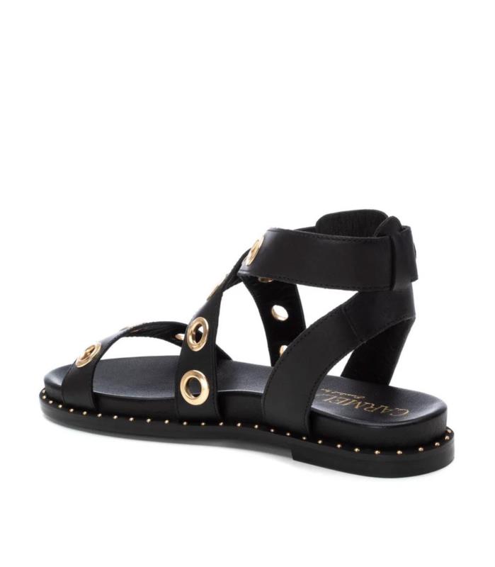 Sandalia Mujer CARMELA PIEL NEGRO
