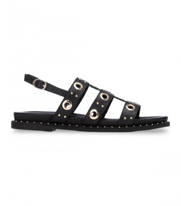 Sandalia Mujer CARMELA PIEL NEGRO