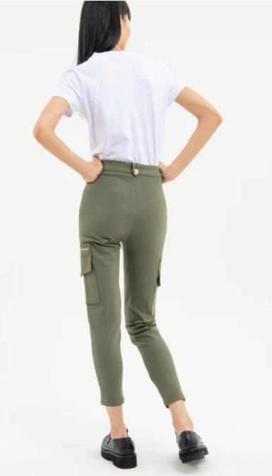 PANTALÓN PARA MUJER FRACOMINA CARGO LEGGINS GREEN ARMY