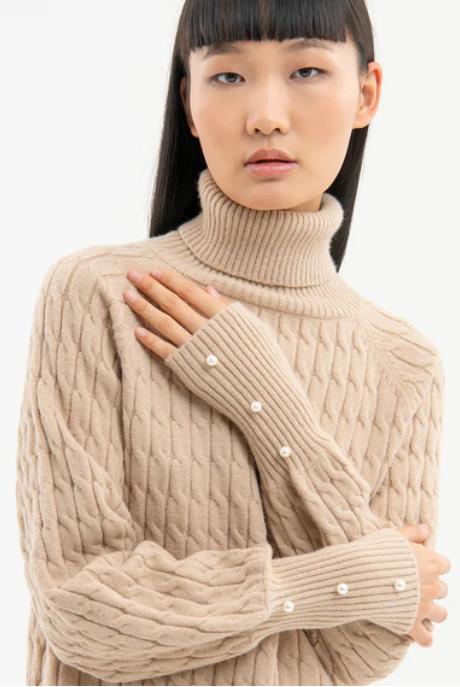 CARDIGAN FRACOMINA KNITTED CARDIGAN MUD