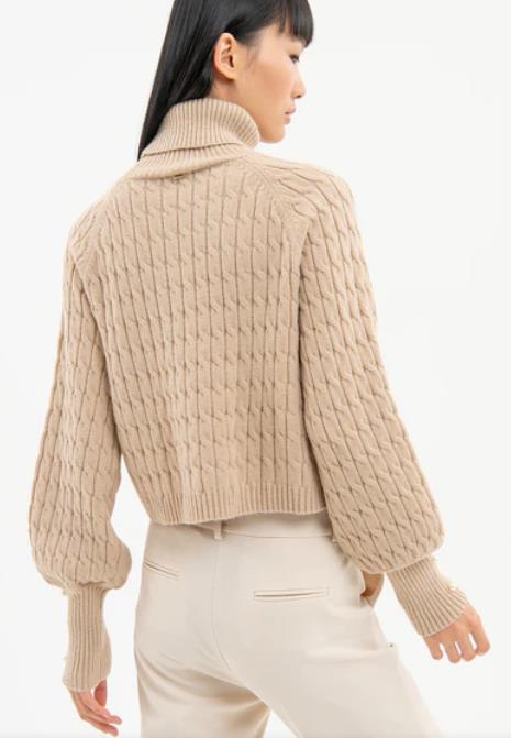 CARDIGAN FRACOMINA KNITTED CARDIGAN MUD