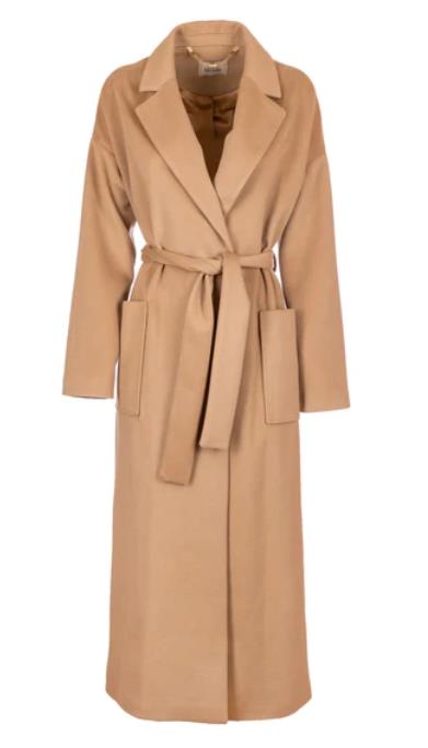 ABRIGO PARA MUJER FRACOMINA COAT WITH NELT CAMEL
