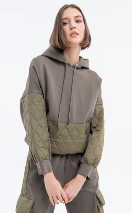 JERSEY PARA MUJER FRACOMINA FLEECE SWEATER OLIVE