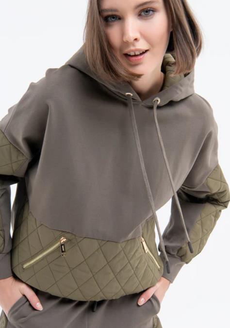 JERSEY PARA MUJER FRACOMINA FLEECE SWEATER OLIVE