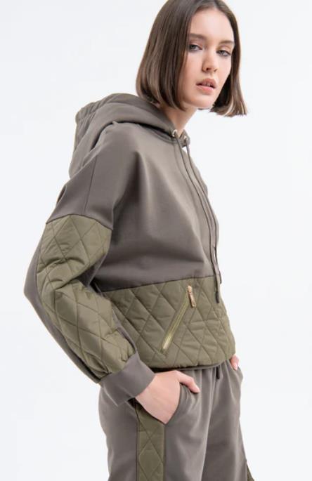 JERSEY PARA MUJER FRACOMINA FLEECE SWEATER OLIVE