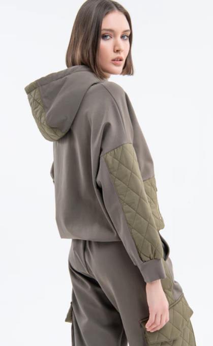 JERSEY PARA MUJER FRACOMINA FLEECE SWEATER OLIVE