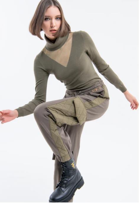 PANTALÓN FRACOMINA JOGGER CARGO OLIVE