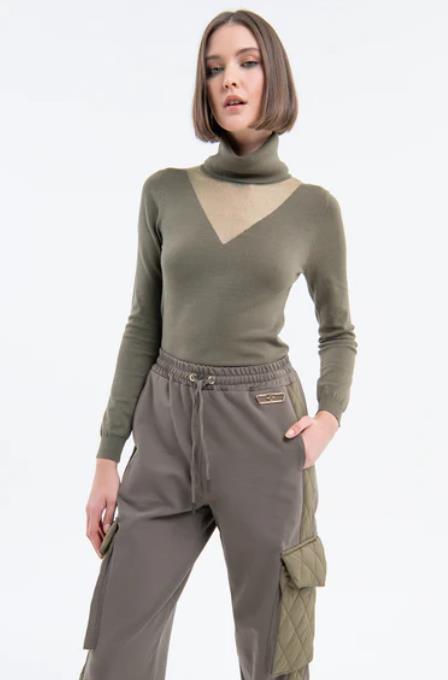 PANTALÓN FRACOMINA JOGGER CARGO OLIVE