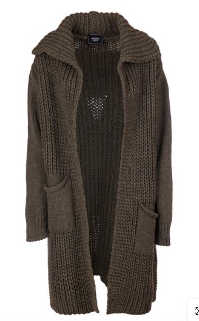 CHAQUETA FRACOMINA LONG CARDIGAN OLIVE