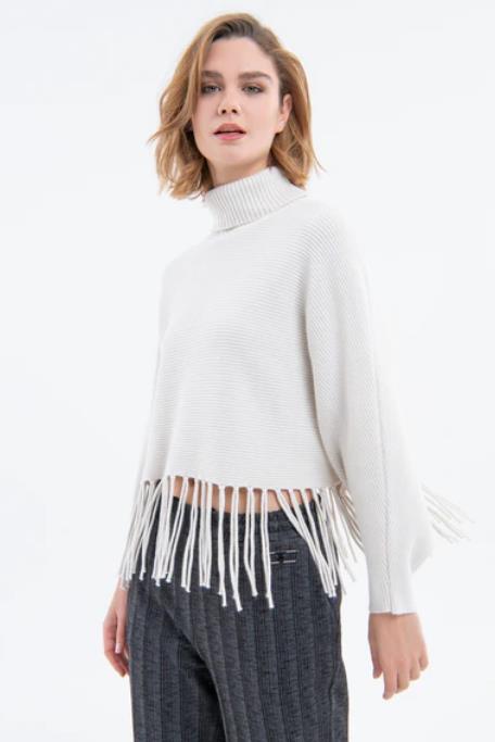 JERSEY PARA MUJER FRACOMINA KNITTED SWEATER VANILLA