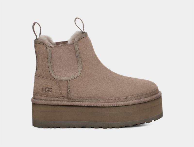 Botas Mujer Ugg Chelsea Con Plataforma Neumel Smoke Plume