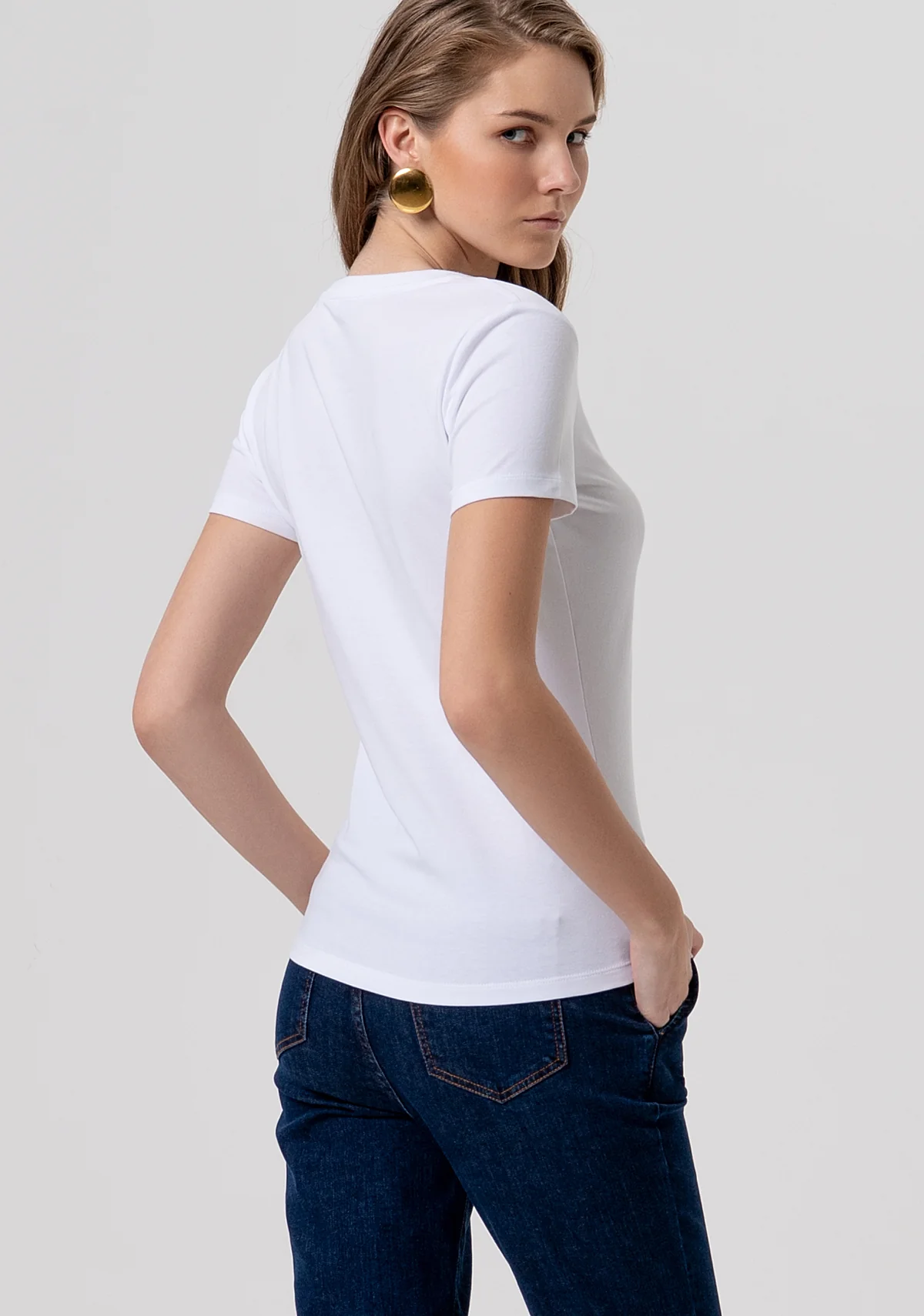 Camiseta Fracomina Slim Fit White