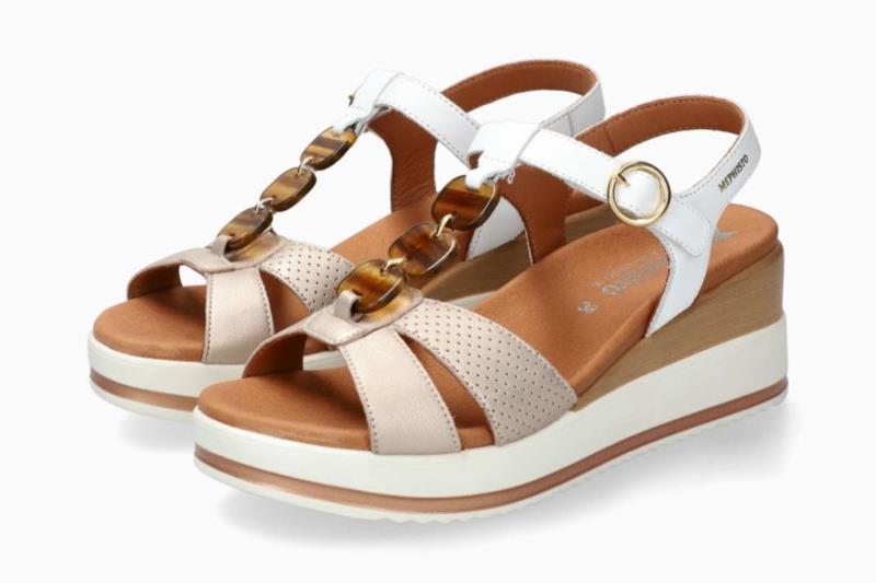SANDALIA PARA MUJER MEPHISTO SELINE CHARM PLATINUM