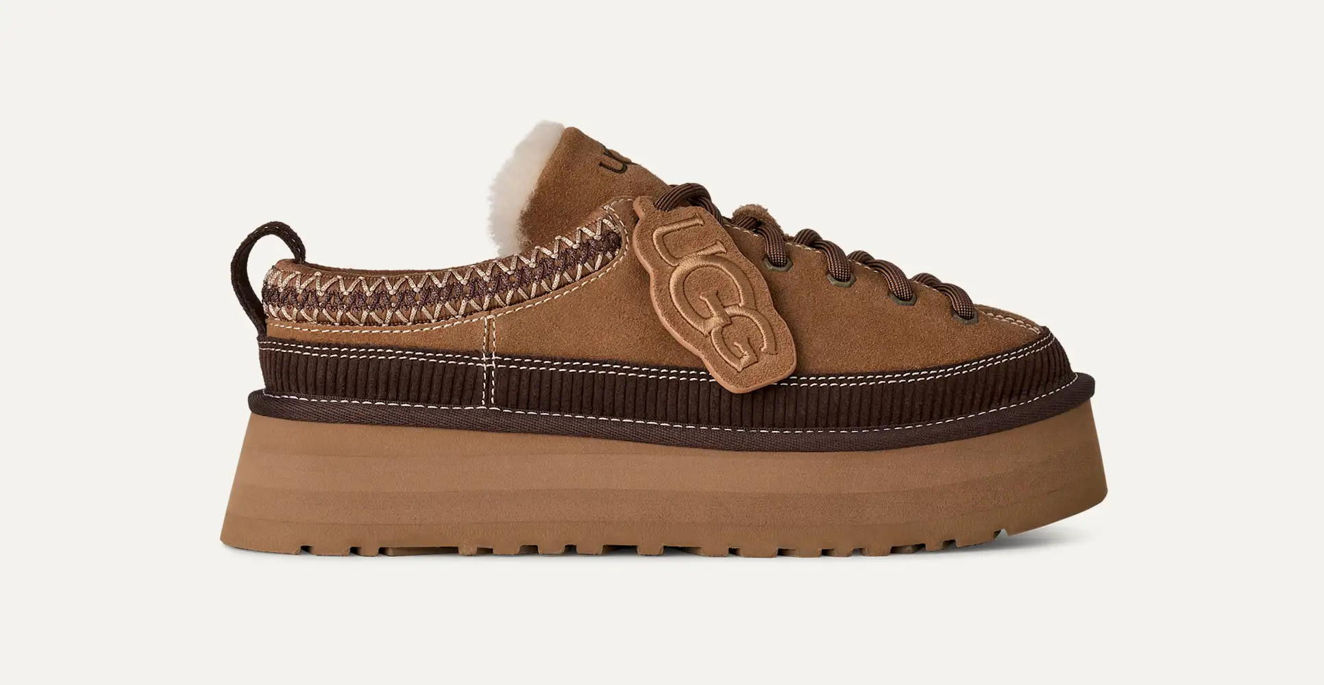 ZAPATILLAS UGG Mujer Heritage Lace-Up CHESTNUT